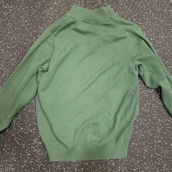 Duluth Trading Co. Sweater Mens M 1/4 Zip Long Sleeve High Neck Cotton Green - Picture 14 of 16